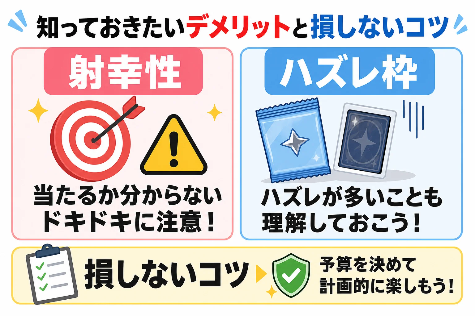 知っておきたいデメリットと損しないコツ: 射幸性 / ハズレ枠